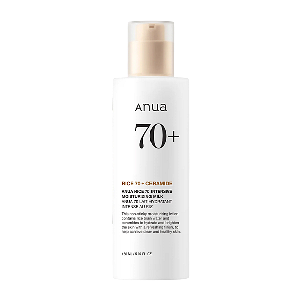 Lotiune de fata pentru hidratare si imbunatatirea barierei Rice 70+Ceramide Intensive Moisturizing Milk