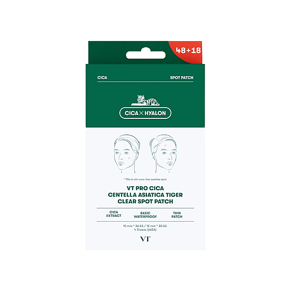 Plasturi transparenti pentru acnee Pro Cica Centella Asiatica Tiger Clear Spot Patch