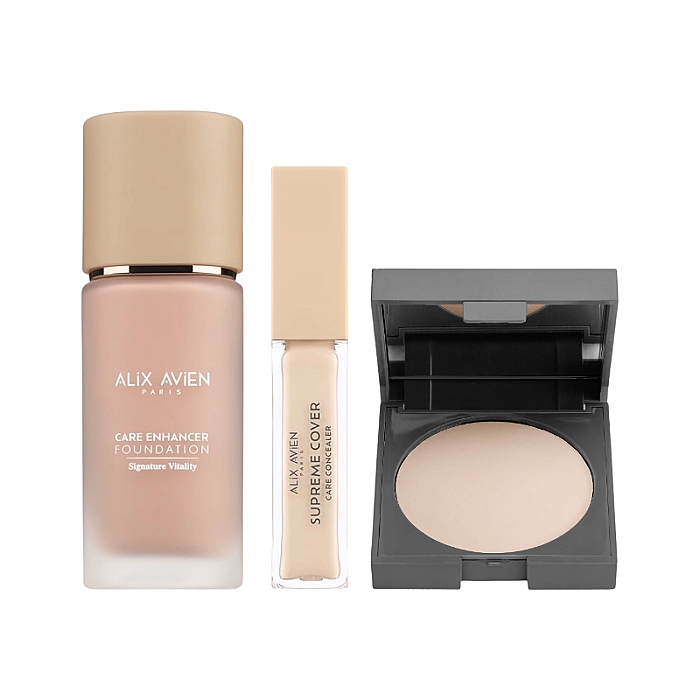 Bundle Fond de ten, Anticearcan, Pudra compacta