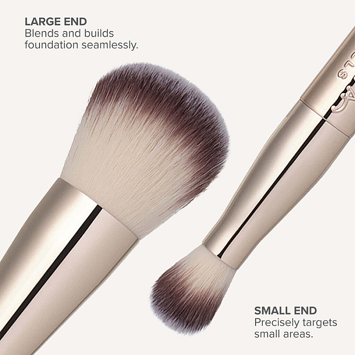 Pensula dubla Impeccable Foundation&Face 