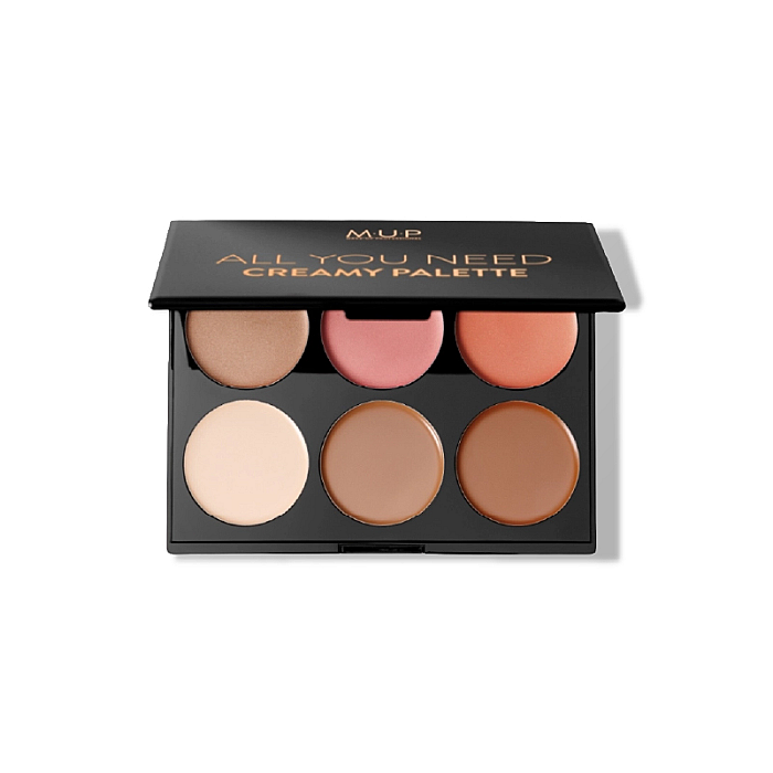 Paleta cremoasa blush, contur si iluminator all you need creamy palette