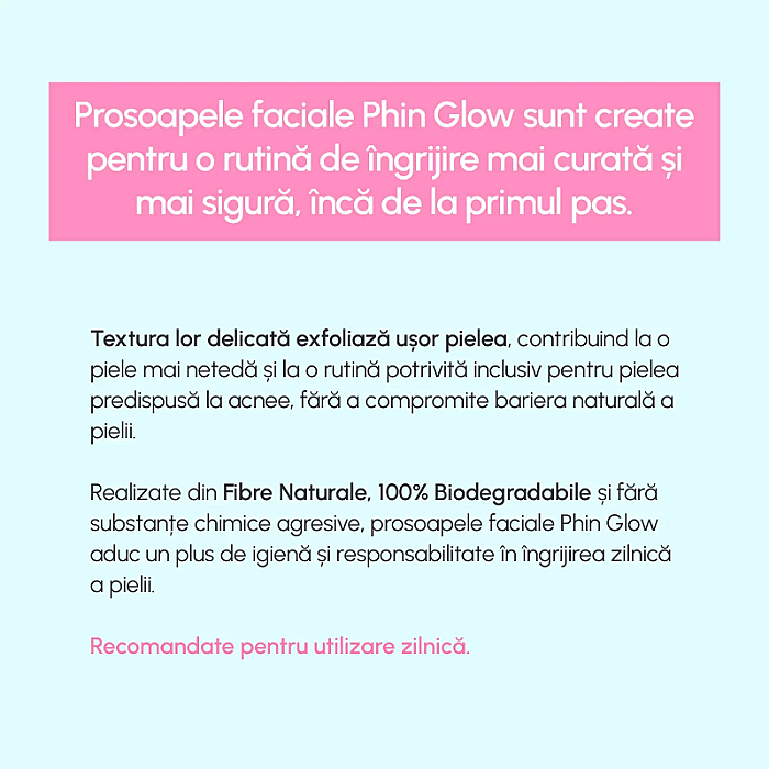 Prosoape faciale de unica folosinta Glow XL