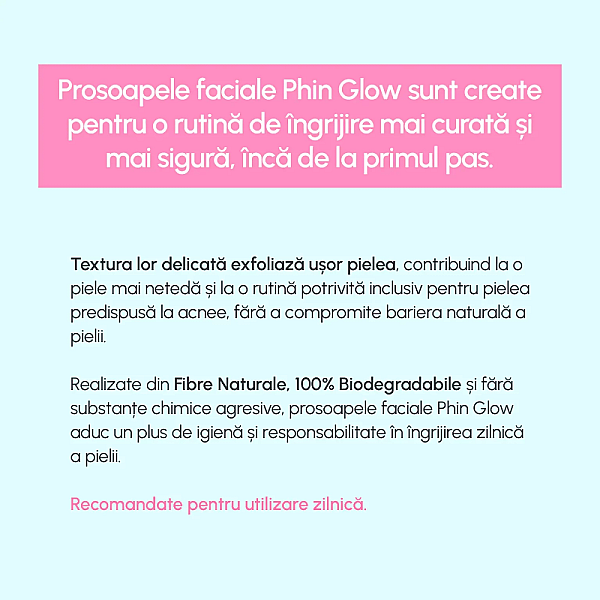 Prosoape faciale de unica folosinta Glow XL