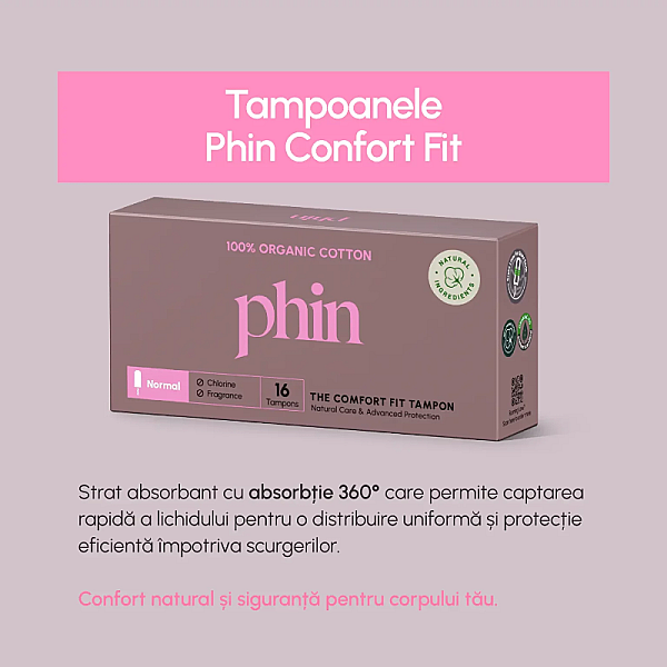 Tampoane din bumbac 100% organic