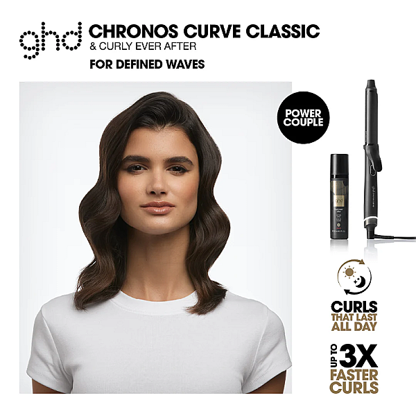 Ondulator profesional pentru bucle definite Chronos Curve Classic Tong 26 mm