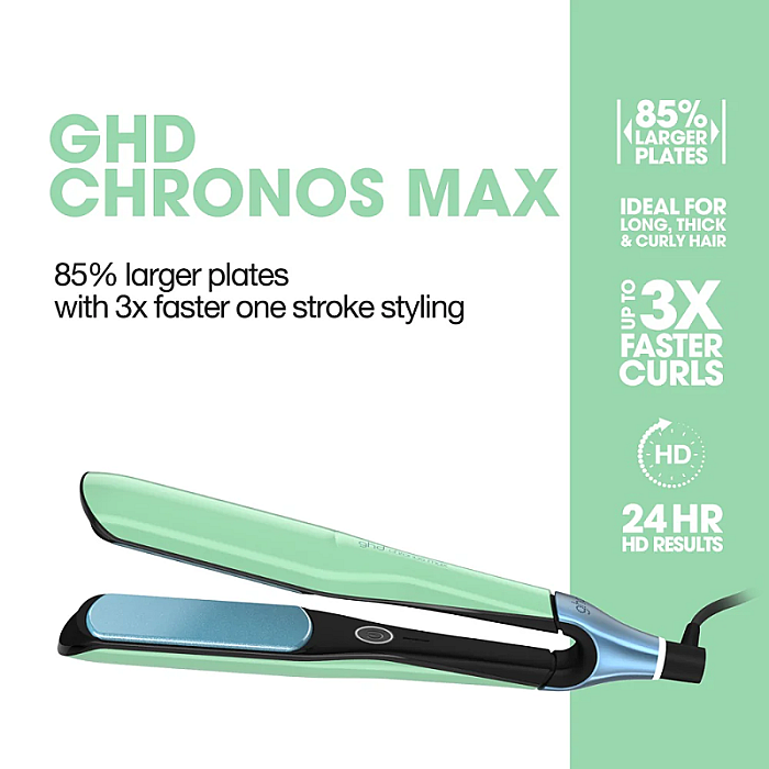Placa de par profesionala cu placi ceramice late Chronos Max Jelly Mint Limited Edition