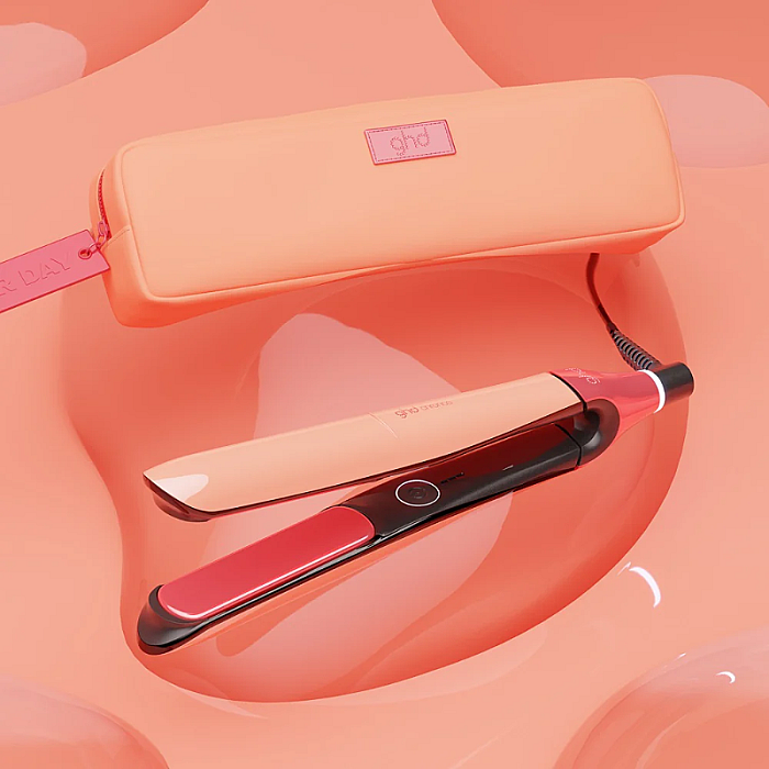Placa de par profesionala cu placi ceramice ultra-gloss Chronos Sun-Kissed Peach Limited Edition
