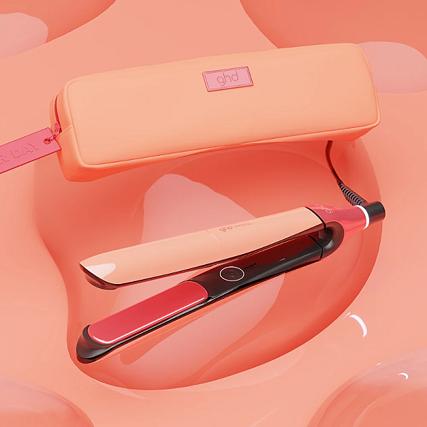 Placa de par profesionala cu placi ceramice ultra-gloss Chronos Sun-Kissed Peach Limited Edition