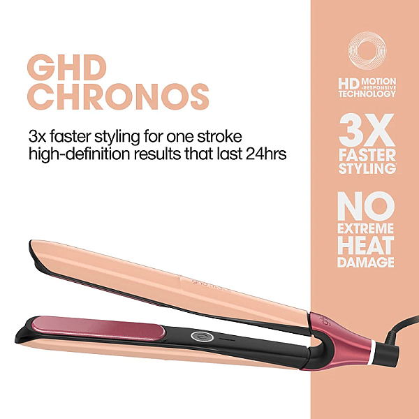 Placa de par profesionala cu placi ceramice ultra-gloss Chronos Sun-Kissed Peach Limited Edition