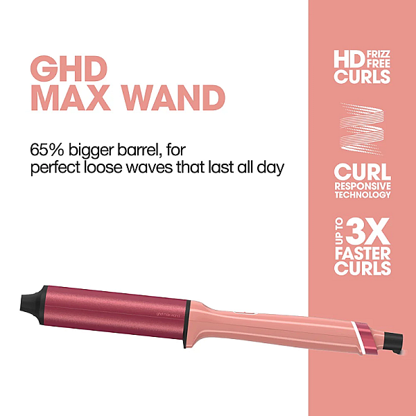 Ondulator profesional pentru bucle lejere Chronos Curve Max Candy Coral Limited Edition 38 mm