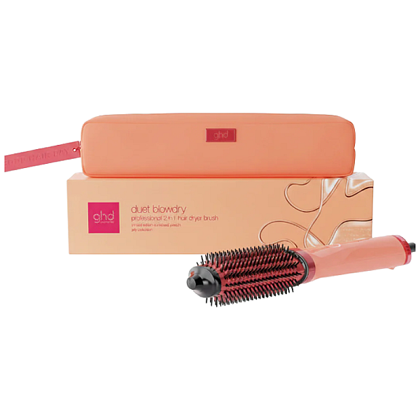 Perie de par electrica profesionala 2 in 1 Duet Blowdry Sun-Kissed Peach Limited Edition