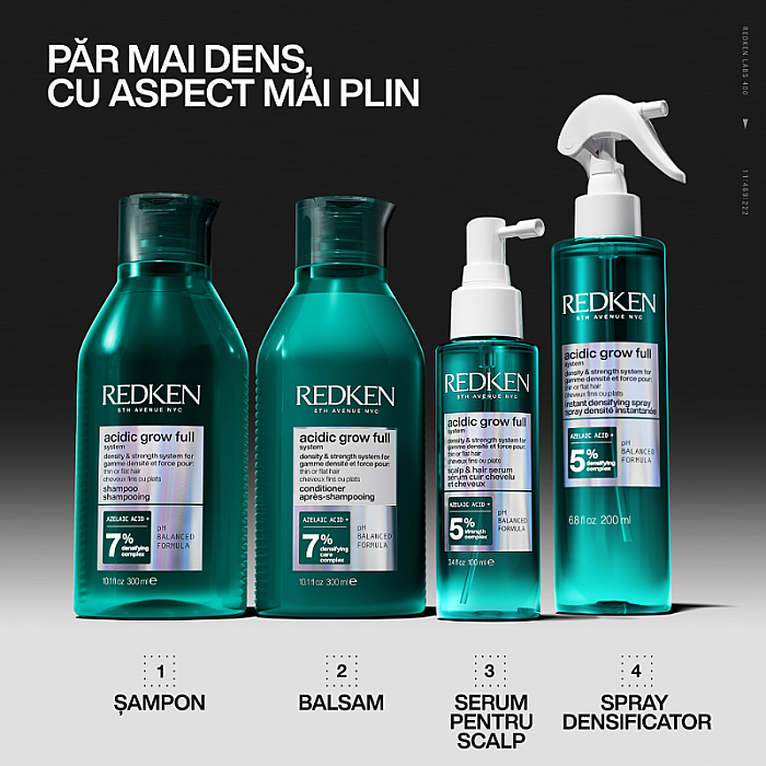 Ser pentru scalp si densificare Acidic Grow Full System