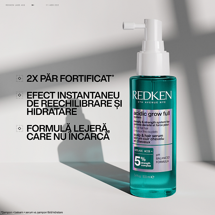 Ser pentru scalp si densificare Acidic Grow Full System