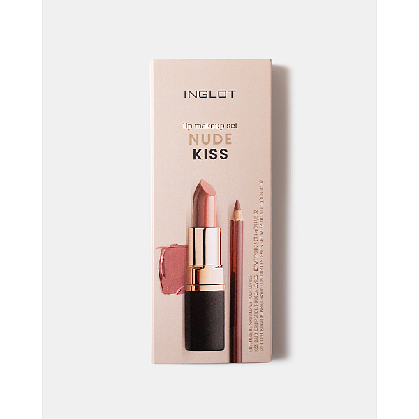 Set pentru buze Kiss - Ruj Kiss Catcher, Creion de buze Soft Precision