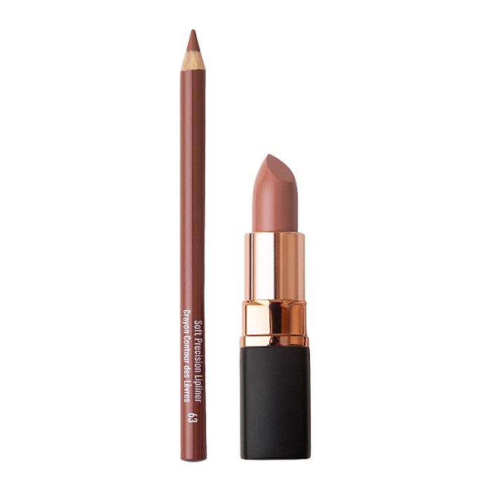 Set pentru buze Kiss - Ruj Kiss Catcher, Creion de buze Soft Precision