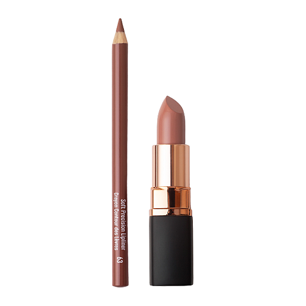 Set pentru buze Kiss - Ruj Kiss Catcher, Creion de buze Soft Precision
