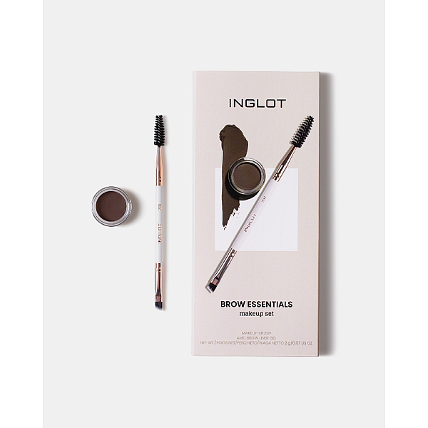 Set Brow Essentials - Gel sprancene AMC, Pensula Playinn 200