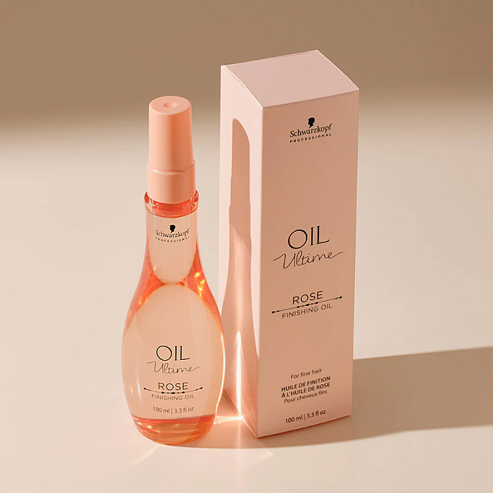 Ulei de finisare pentru par fin si normal Oil Ultime Rose