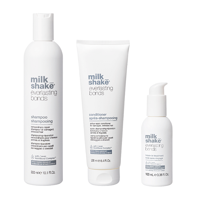 Pachet reparare pentru par deteriorat Everlasting Bonds - Sampon 300ml, Balsam 250ml, Leave-in 100ml