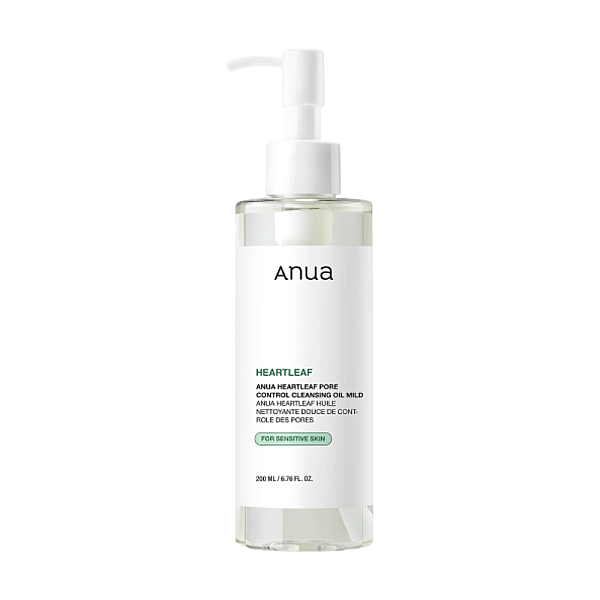 Ulei de curatare si demachiere pentru ten sensibil Heartleaf Pore Control Cleansing Oil Mild