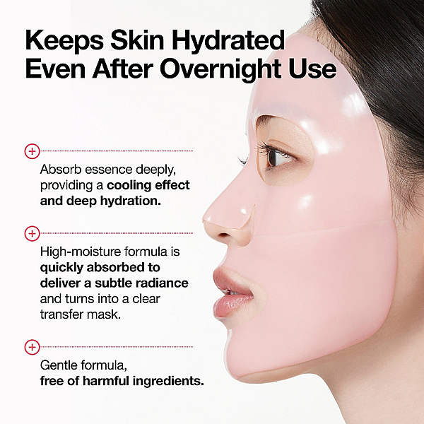Masca hidrogel iluminatoare pentru tenul tern Peach 70 Niacin Brightening Collagen Mask