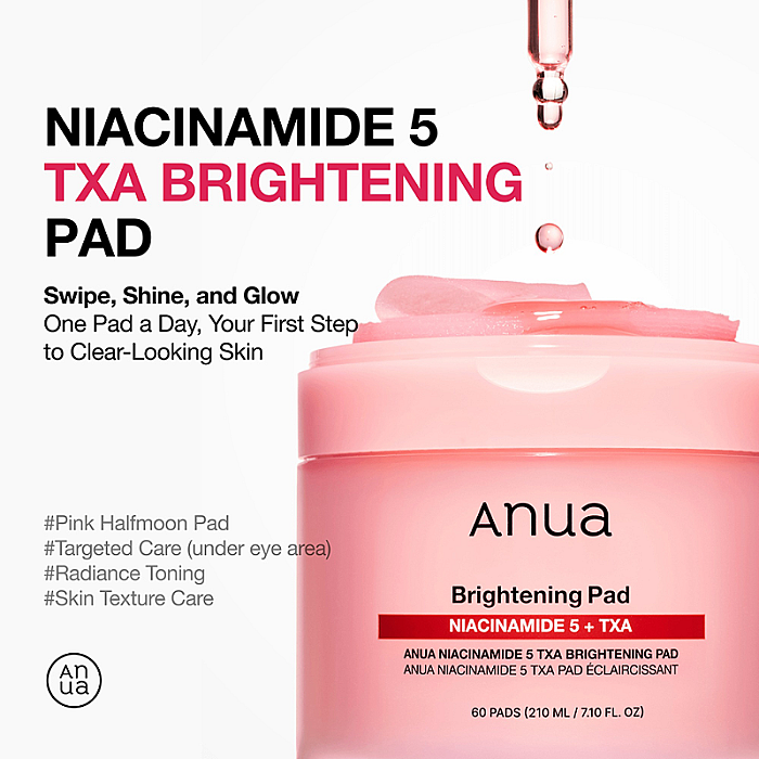 Dischete tonice iluminatoare Niacinamide 5 TXA Brightening Pad