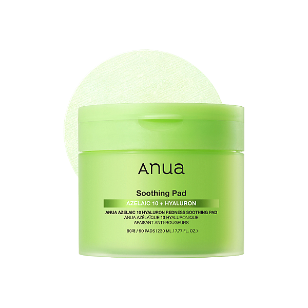 Dischete tonice calmante anti-roseata pentru ten sensibil Azelaic 10 Hyaluron Redness Soothing Pad