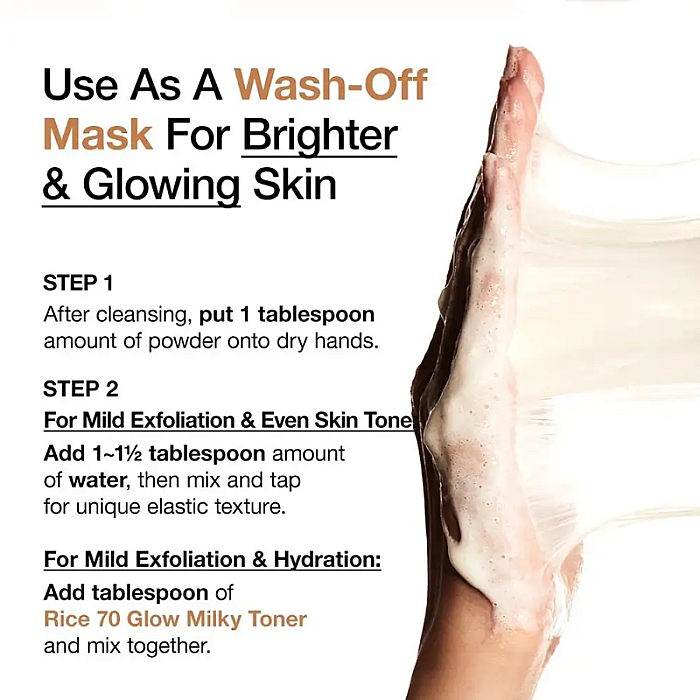 Pudra de curatare cu enzime din orez si acid lactic Rice Enzyme Brightening Cleansing Powder