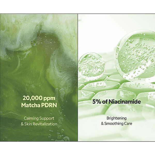 Ser calmant anti-roseata cu niacinamide si extract de ceai verde Matcha Dual Serum