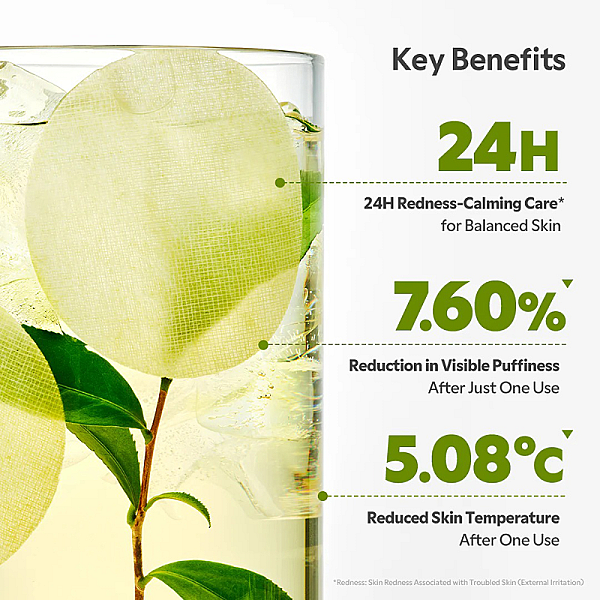 Dischete tonice calmante anti-roseata Matcha Tea Pads