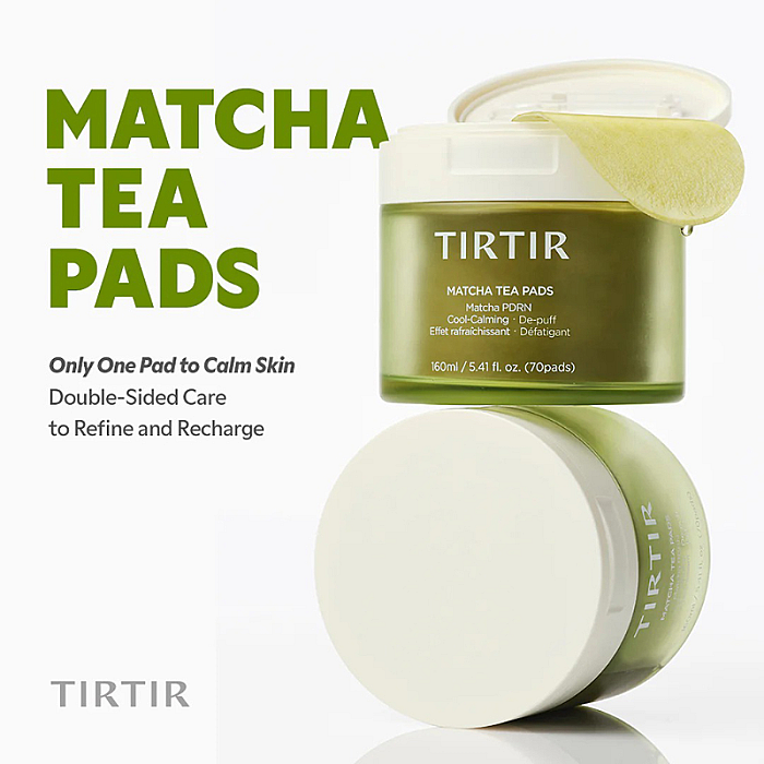 Dischete tonice calmante anti-roseata Matcha Tea Pads