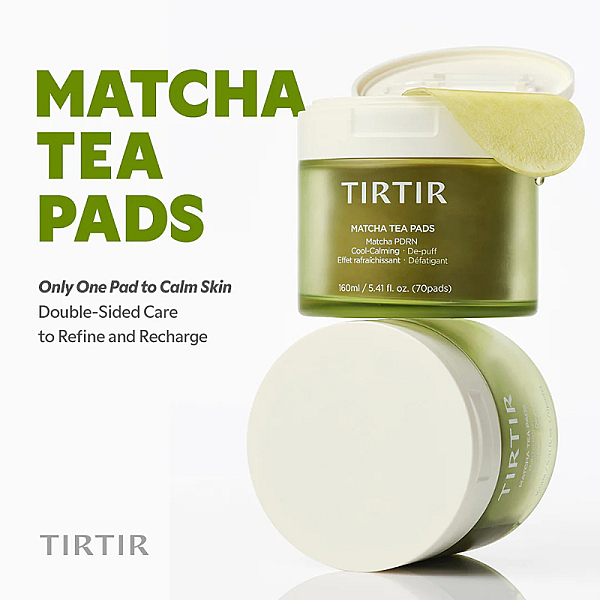 Dischete tonice calmante anti-roseata Matcha Tea Pads