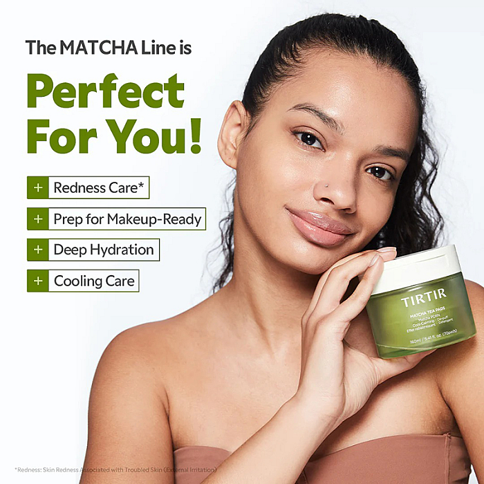 Dischete tonice calmante anti-roseata Matcha Tea Pads