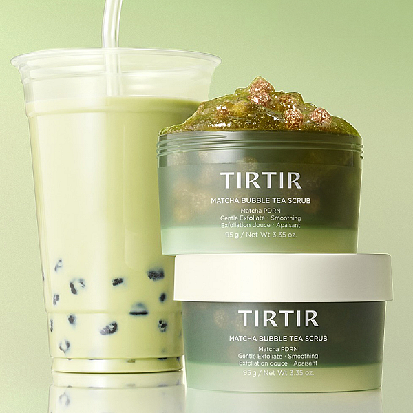 Exfoliant facial cu gel de konjac si acid salicilic Matcha Bubble Tea Scrub