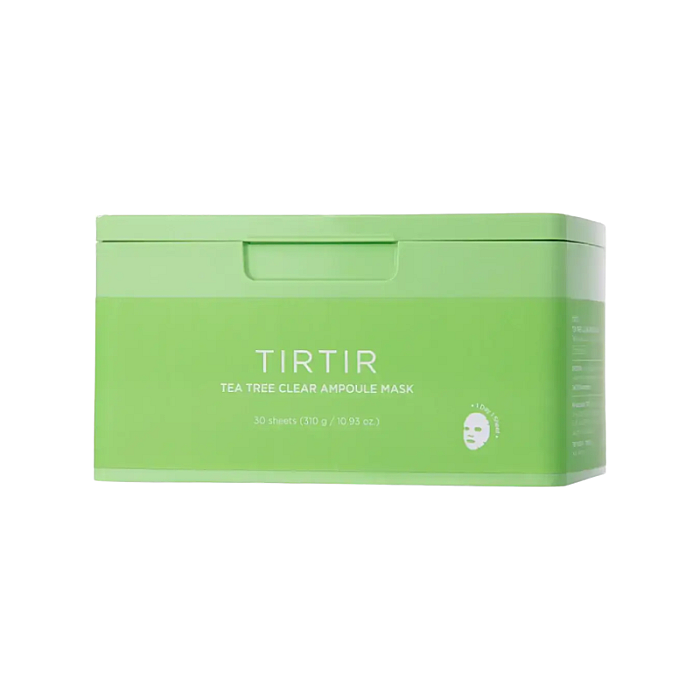 Set 30 de masti calmante cu extract de ceai verde pentru ten gras sau iritat Tea Tree Clear Ampoule Mask