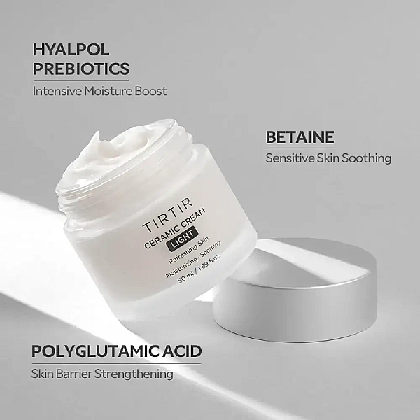 Crema de fata hidratanta cu acid hialuronic pentru ten mixt sau gras Ceramic Cream Light