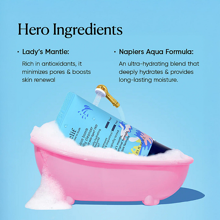 Gel de curatare si demachiere cu aminoacizi si glicerina Aqua Bomb Jelly Cleanser
