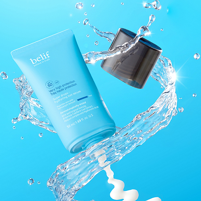 Crema de fata hidratanta cu protectie solara SPF 50+  Super Drops Hydrating Sun Serum