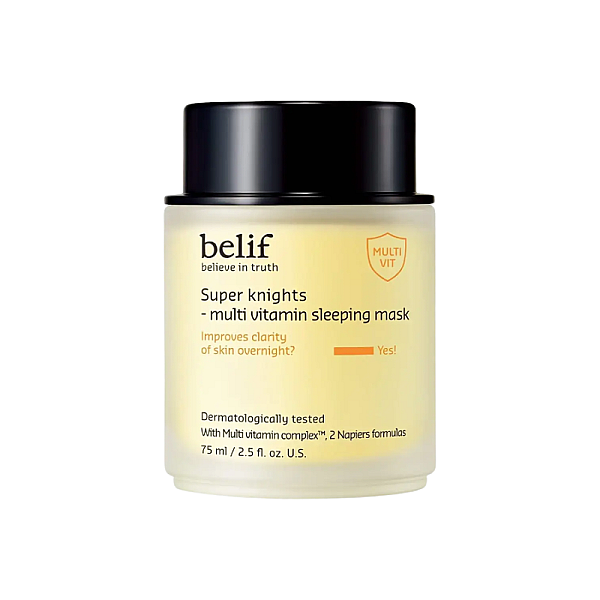 Masca de noapte revitalizanta cu niacinamide si acid ascorbic Super Knights Vitamin Mask