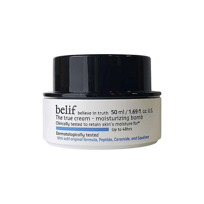 Crema de fata hidratanta cu ceramide si squalane pentru ten uscat The True Cream-Moisturizing Bomb
