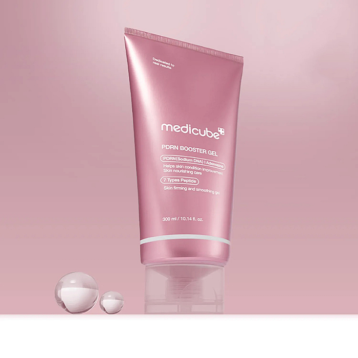Gel de fata hidratant si calmant cu niacinamide si complex de 7 peptide PDRN Booster Gel
