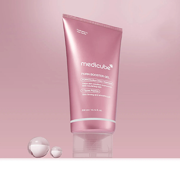 Gel de fata hidratant si calmant cu niacinamide si complex de 7 peptide PDRN Booster Gel