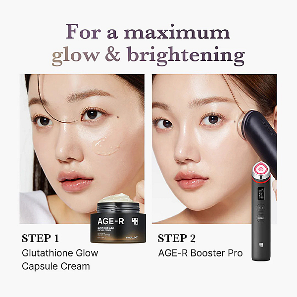Crema anti-age pentru hidratare si luminozitate cu capsule Age-R Glutathione Glow Capsule Cream