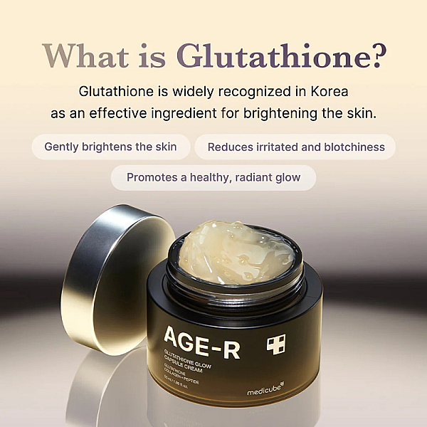 Crema anti-age pentru hidratare si luminozitate cu capsule Age-R Glutathione Glow Capsule Cream