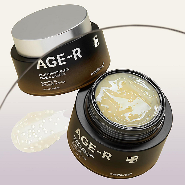 Crema anti-age pentru hidratare si luminozitate cu capsule Age-R Glutathione Glow Capsule Cream
