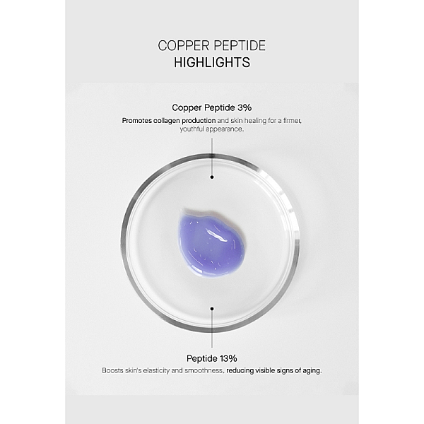 Serum de fata anti-aging cu 3% Peptide de Cupru