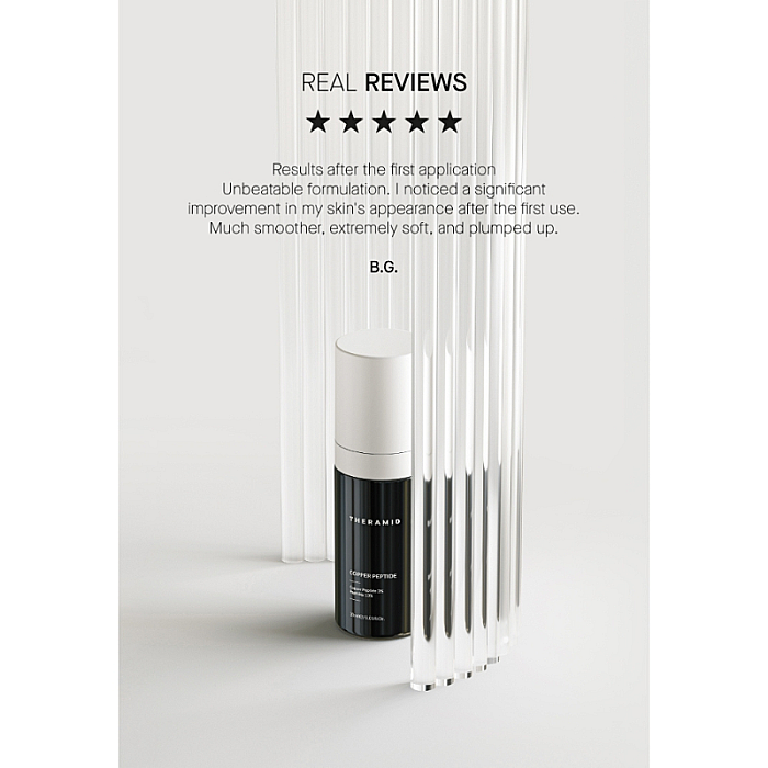 Serum de fata anti-aging cu 3% Peptide de Cupru