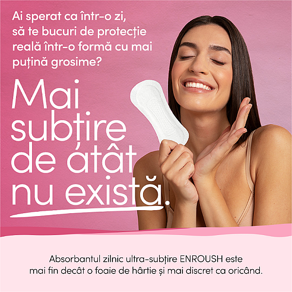 Absorbante zilnice cu bumbac organic ultra-subtiri