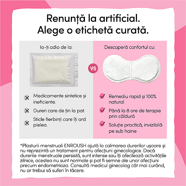 Plasturi termici menstruali