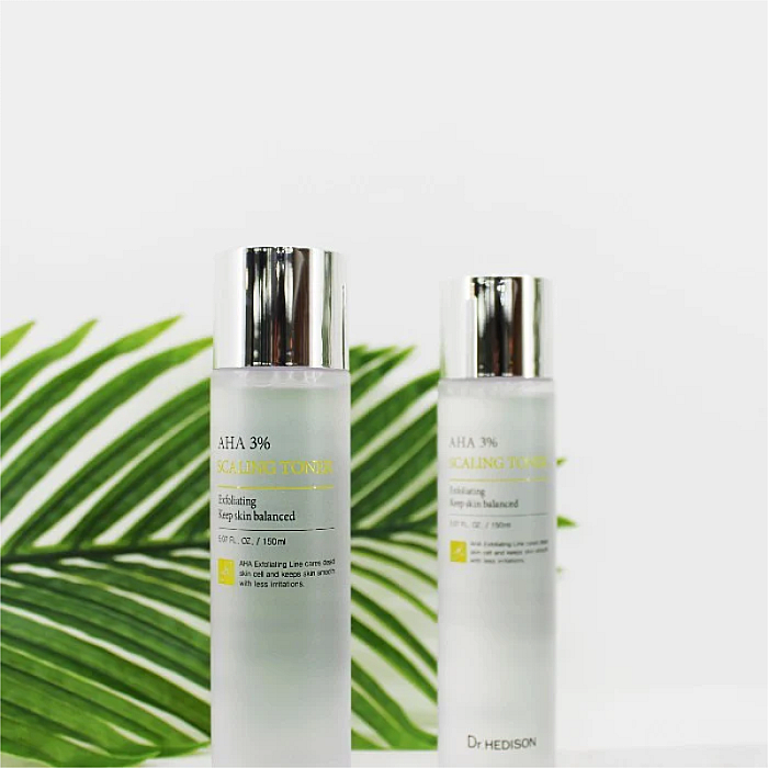Toner cu actiune exfolianta Cu 3% AHA Scaling Toner
